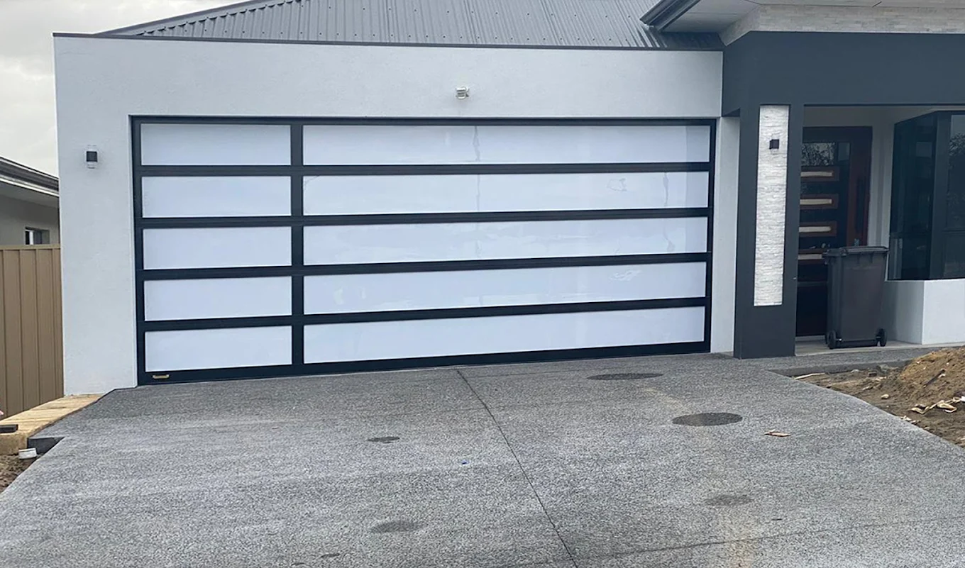 Modern sectional garage door installation Perth